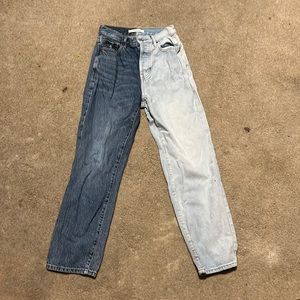 pacsun high rise straight leg jeans